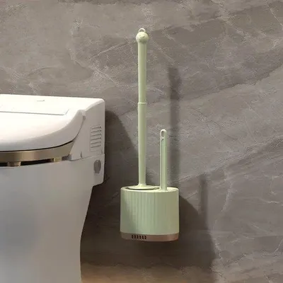 Produktbild von Lichtgroene Wandmontierte Toiletborstel mit Luxehalter für Badkamern