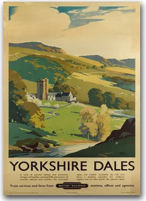 Produktbild von Poster - Canvas - Leinwand - 59,4 cm x 84,1 cm - Fotoposter - Leinwandkunst - Yorkshire Dales