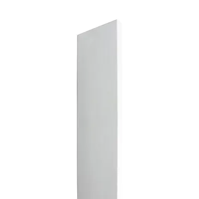 Zdjęcie produktu dla Boazeria Angielska MDF listwa gładka Biała 92,2x12,3