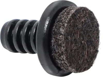 Obrázok produktu pre Lamelové zátky s plsťou pre okrúhle rúrky 17 mm, 32 kusov, čierna, pre nábytok