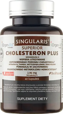 Produktbild von SINGULARIS Cholesterin Plus Superior MONACOLIN K CHOLESTERIN 60 Kapseln