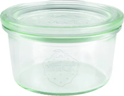 Produktbild von Weck Sturzglas Inhalt 165 ml Einmach Glas mit Glasdeckel zum Einkochen; 12 Stück