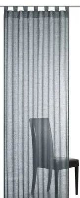 Fertigvorhang, halbtransparent, 140x255 cm, Anthrazit
