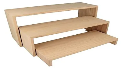3er-Set schwebende Regale aus Holz, 35x18x12 cm, Wandmontage