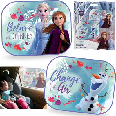 Produktbild von Die Eiskönigin DISNEY Auto Sonnenschutz SCHUTZ VOR SONNE FÜR FENSTER, Gummidämpfern SET 2 Stück