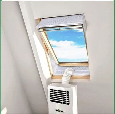 Obrázek produktu pro 400 cm univerzální těsnění okna pro přenosnou klimatizaci, sušička pro všechny mobilní klimatizační zařízení, snadno se montuje. . . . . . . . . . . . . . . . . . . . . . . . . . . . . . . . . . . . . . . . . . . . . . . . . . . . . . . . . . . . . .