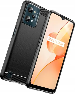 Immagine prodotto di Custodia in carbonio Realme C31 Custodia in silicone flessibile in carbonio nero