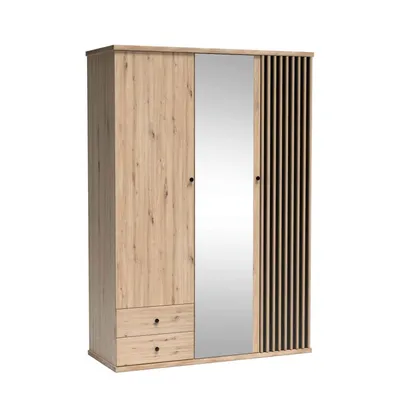 Produktbild von Drehtürenschrank mit zwei Türen und zwei Schubladen CAYA C-23, Artisan