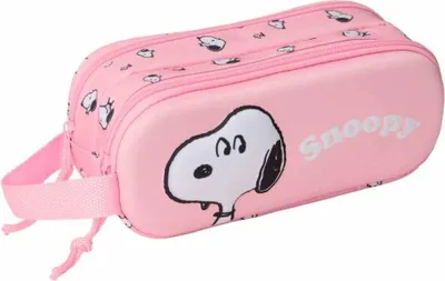 Produktbild von Safta Snoopy 3d Mäppchen Rosa  Mann Rosa One Size