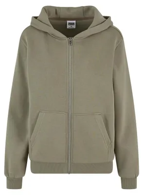 Produktbild von Urban Classics - Hoodie mit durchgehendem Reißverschluss für Damen TN1640 (S) (Blassoliv)