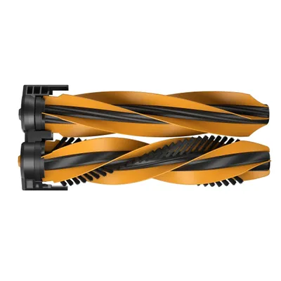 Two vacuum cleaner roller brushes are shown side-by-side against a white background.