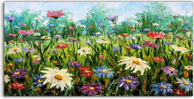 Produktbild von Coloray Canvas 120x60  Wandbild Leinwand Bilder Foto Bild Blumen Malerei Natur