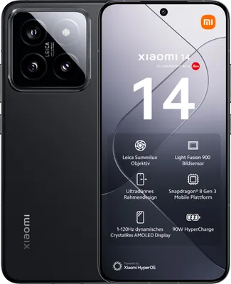 Produktbild von Xiaomi 14 Schwarz 12 Gigabyte 512 Gigabyte