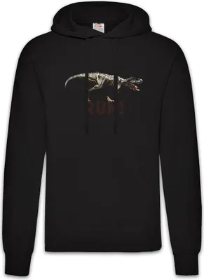 Produktbild von Urban Backwoods T-Rex, Herren Hoodie, Farbe: Schwarz, Größe: M