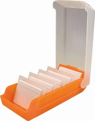 Obrázek produktu pro helit BeeBox pořadač na flashkarty, A8, spodní část: oranžová-průsvitná