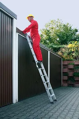 Produktbild von Günzburger Steigtechnik Sprossen-Anlegeleiter 0,35 m breit ohne Traverse 8 Sprossen - 011149