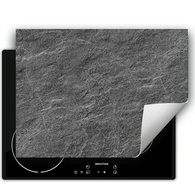 Produktbild von DarHaus Herdabdeckplatte 70x52 cm Anti Rutsch Matte Aufrollbar, grau - schiefer