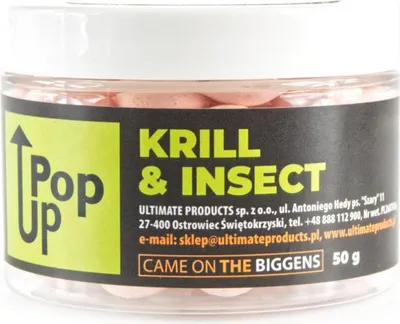 Zdjęcie produktu dla Ultimate Products Top Range Krill Insect Pop Up 15mm - kulki pływające