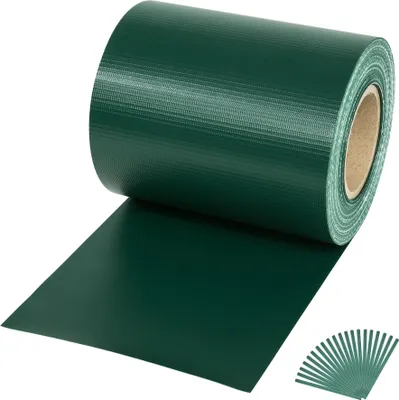 Produktbild von tectake® Sichtschutzstreifen für Einzelstab- und Doppelstabmatten-Zäune leichte Montage, inklusive Befestigungsclips