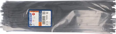 Produktbild von Velamp Kabelbinder Nylon. Schwarz. 4,8x350 - 100 Stck