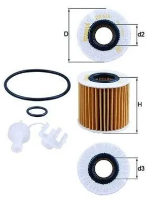 Obrázok produktu pre Olejový filter KNECHT OX 414D1
