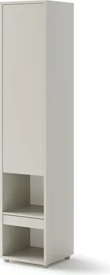 Produktbild von MEBLINI Schrank für Schrankbett Bed Concept - Hochschrank mit Ablagen, Fächern und Schublade - Nachttisch - BC-07 - Kaschmir