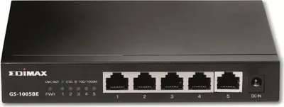 Zdjęcie produktu dla Edimax GS-1005BE, Nie zarządzany, L2, Gigabit Ethernet (10/100/1000), Pełny dupleks