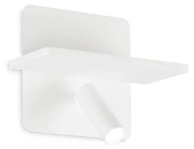 Image de Applique moderne en métal plat blanc 2 lumières Led 10W 3000K lumière chaude