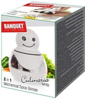 Produktbild von Gewürzmühle 2in1 mechanisch Culinaria Weiß