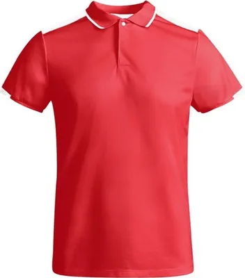 Produktbild von Roly - "Tamil" Poloshirt für Herren kurzärmlig PF4429 (S) (Rot/Weiß)