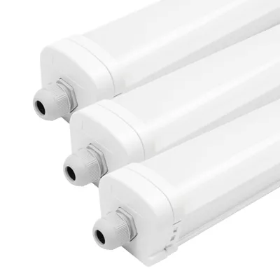 Produktbild von Ledvion - 3-Pack LED Feuchtraumleuchten 60 cm - Samsung LED - IP65  - 20W - 4000K - Verlinkbar -  EU - 4000K - Tageslichtweiß