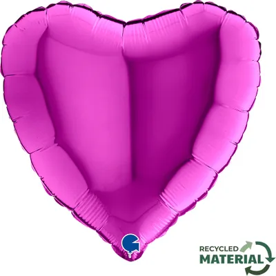 Image de Ballon gonflable coeur violet 46 cm