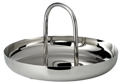 Servierschale Ø 26 cm, Edelstahl, hochglanzpoliert, mit Henkel