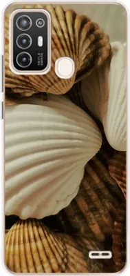 Produktbild von König Design Hülle kompatibel mit ZTE Blade A52 Kunststoff Soft Handyhülle - Handy Case Muscheln