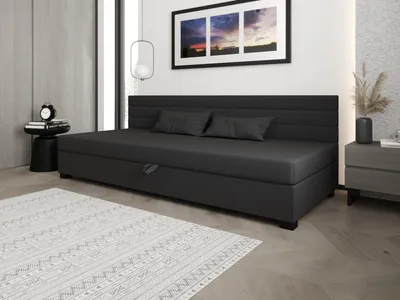 Obrázok produktu pre Čalúnená posteľ 110x195 KASANDRA BIZ 1 s úložným priestorom - šedá