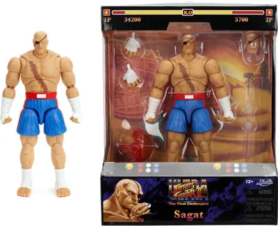 Immagine prodotto di Jada Street Fighter Ii Sagat Figura 15 Cm Blu Blu Taglia Unica