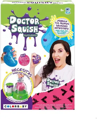 Image de Doctor Squish Slime Antistress Ball Factory Kit Rosa Rosa Taille unique