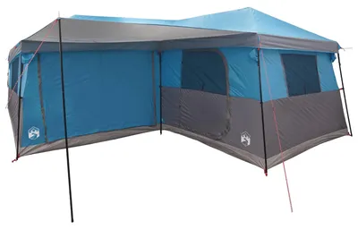 Produktbild von vidaXL Familienzelt mit Regenfly wasserdicht 14 Personen Blau