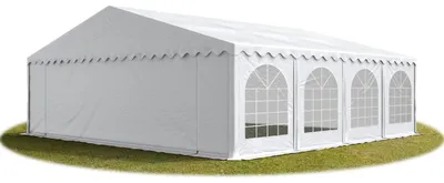 Produktbild von Hochwertiges Partyzelt Festzelt 8x8 m PVC weiß wasserdicht