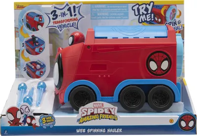 Immagine prodotto di Jazwares Marvel Spidey: macchinina 3 in 1 con ragnatela rotante