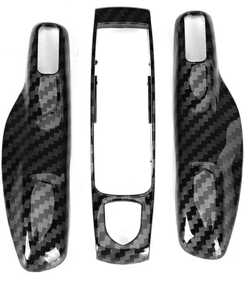 Immagine prodotto di Copertura in fibra di carbonio per accessori esterni - Set di 3 coperture - Protezione - Resistente - Copertura per chiavi