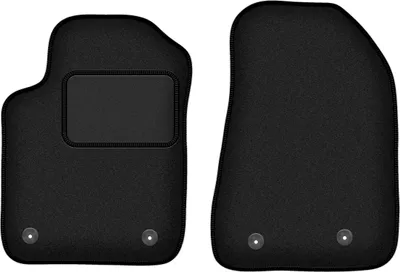 Immagine prodotto di Wielganizator tappetini auto velours anteriori adatto per Alfa Romeo Giulietta (2010-2020, hatchback) neri, set 2 pz, con fissaggi