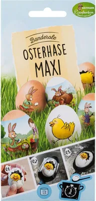 Produktbild von Heitmann Eierfarben Ostereier Sticker verzieren Osterhase Maxi 12 Banderolen