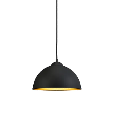 Obrázok produktu pre Trio Leuchten - Moderné okrúhle závesné svietidlo I Závesné svietidlo I Polkruhové závesné svietidlo čierne - Magna Basic I Obývacia izba I Spálňa - Kovové okrúhle - LED vhodné E27