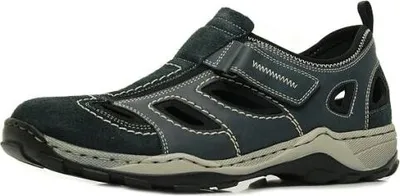 Produktbild von Rieker Herren Klett Halbschuh durchbrochen dunkelblau 42