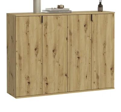 Produktbild von Kommode "Line-Up" Eiche Sideboard Mehrzweckschrank 122 x 99 cm