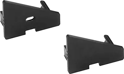 Produktbild von A20 LED Aluprofil Schwarz Eckprofil 30° 2x Endkappen