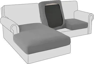 Productafbeelding van Sofa hoes 1-zits, elastisch fluweel, donkergrijs, ademend, duurzaam, voor woonkamer