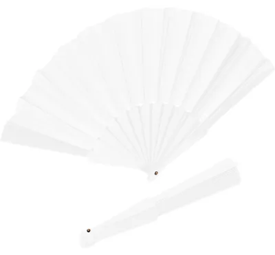 Produktbild von Aufklappbarer Fächer / Handfächer / Farbe: weiß