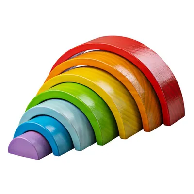 Produktbild von Bigjigs Baby Holzklappregenbogen klein